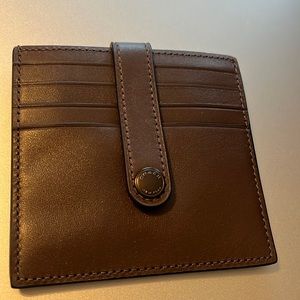 Beautiful brown leather coach wallet